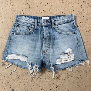 Boyish Light Blue Distressed Jean Shorts